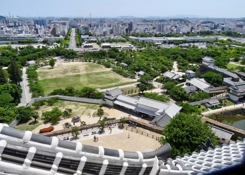 View of Himeji from the nest