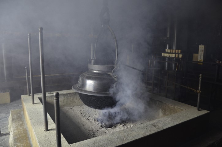 The Eternal Flame near the summit of Mt.Misen