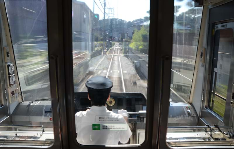 Enoden railway line in Japan