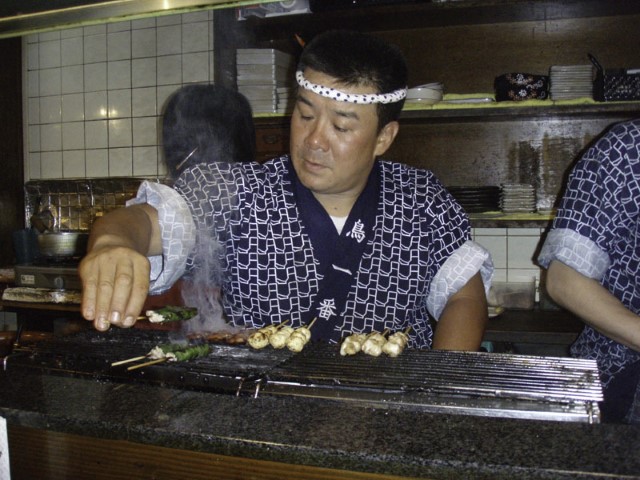 Yakitori, grilled chicken