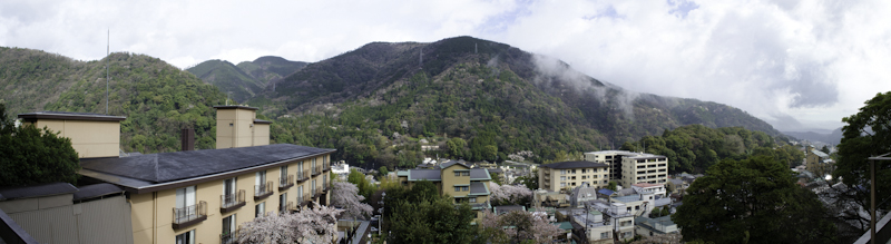 View from accommodation, Hakone