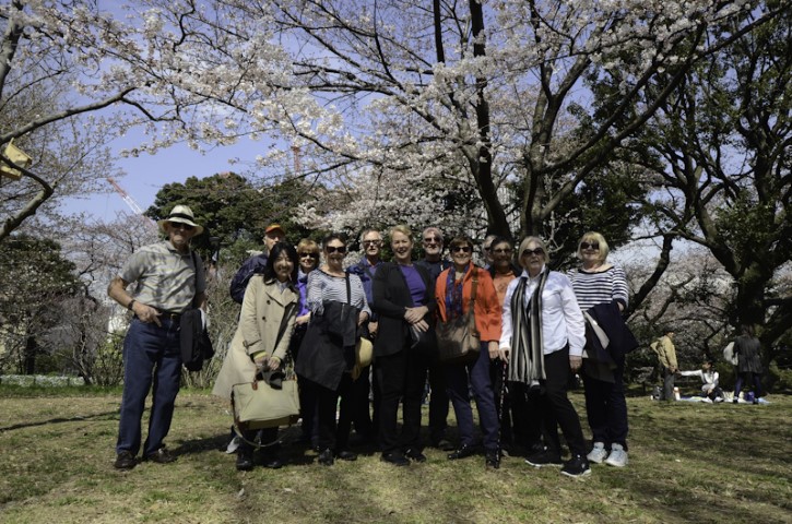 Cherry Blossom Tour group photo