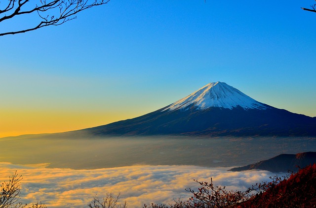 Mt Fuji at sunset